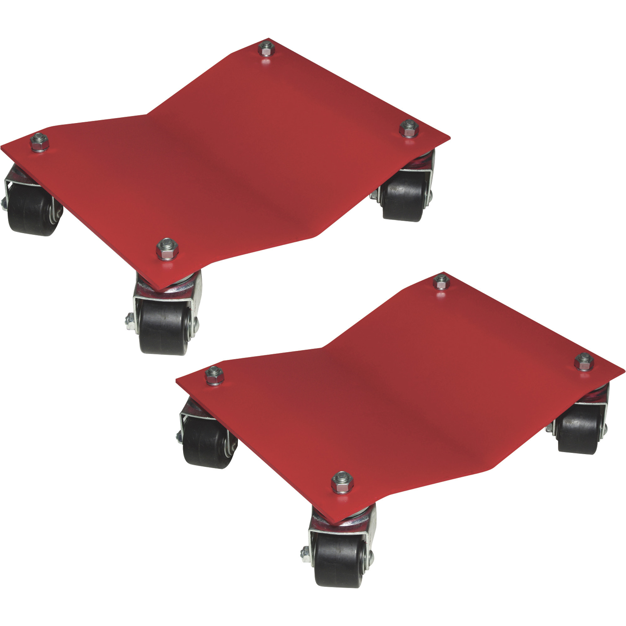 Auto Dolly Heavy-Duty Steel Automotive Dollies - 16in.L x 12in.W, 5000-Lb. Total Capacity, 2-Pk.